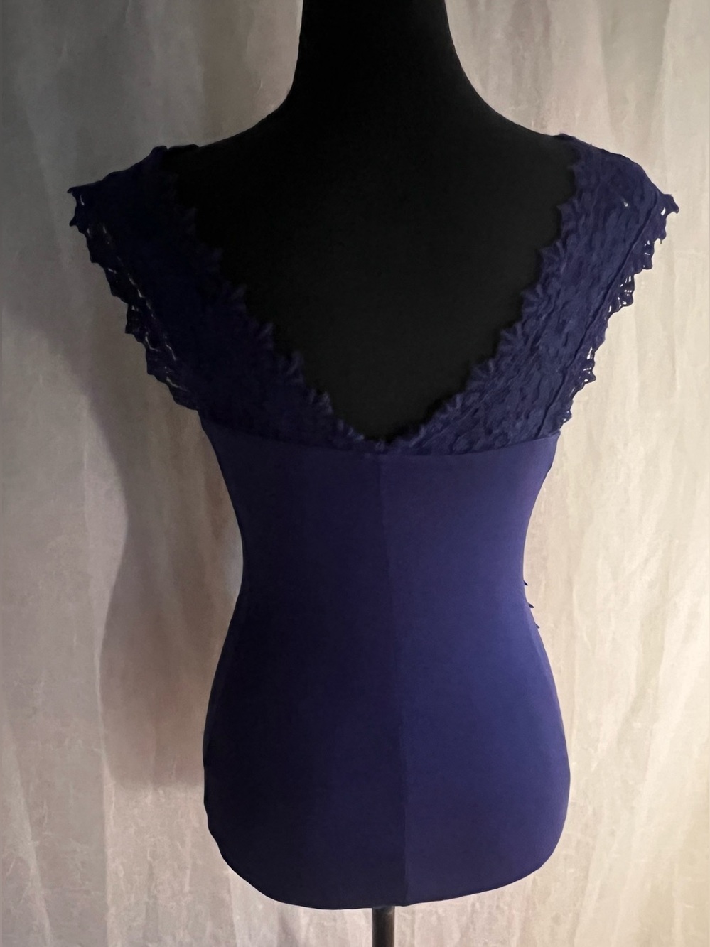 Express Navy Blue Lace tank - Picture 5 of 8